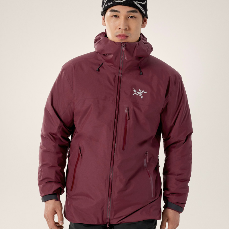 best-gorpcore-jackets-arc-teryx-red-jacket-with-cover-up