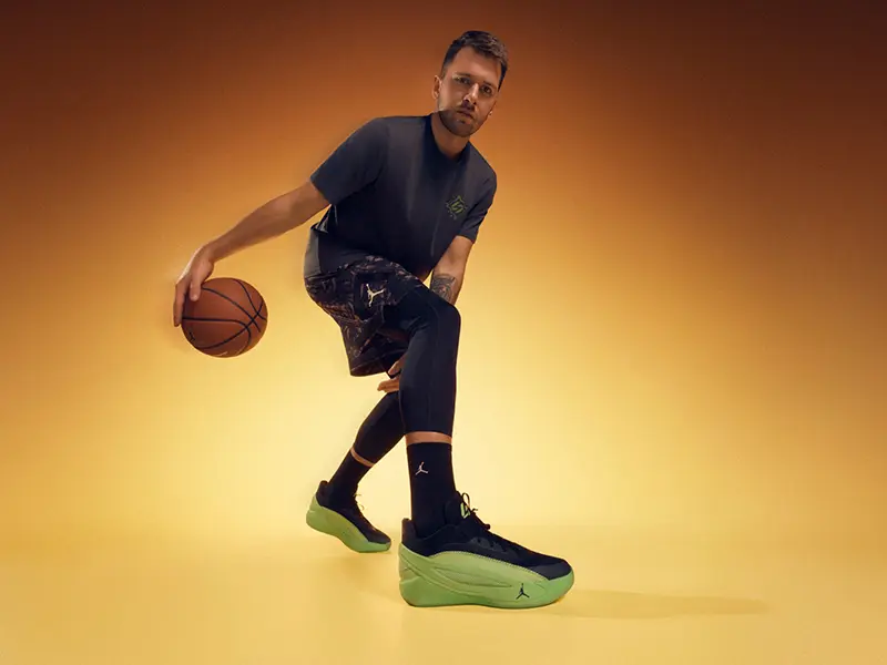 Jordan Luka 5 Venom Illusion Green basketball luka product shot