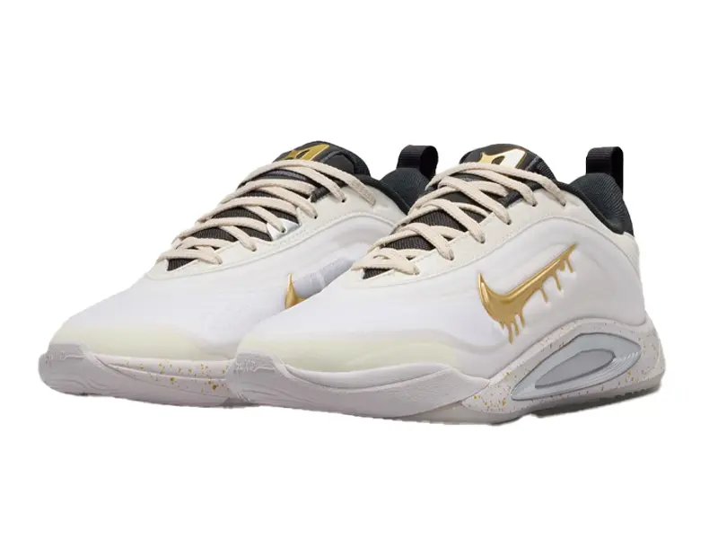 The Nike A’One Grill colorway with its signature aggressive white teeth design on a black and creamy pink upper.