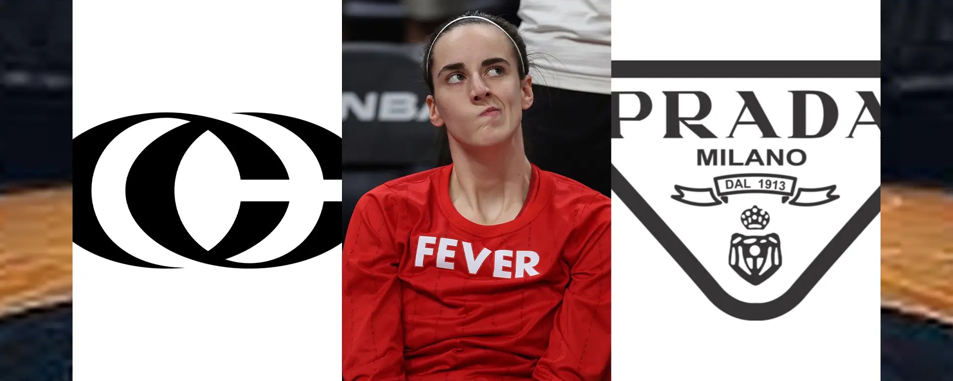 Caitlin Clark NBA on NBC debut fashion audit featuring Prada draft outfit and Nike signature CC logo apparel