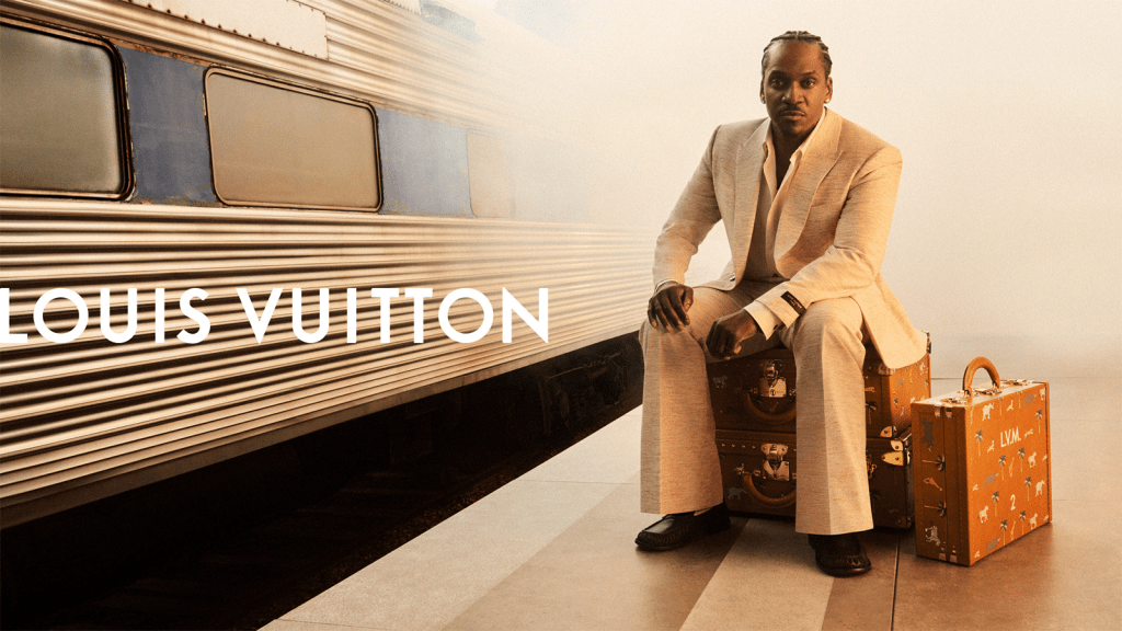 Pusha T for Louis Vuitton SS26 Menswear Campaign - Forensic Audit of Pharrell Williams Art of Travel Tailoring.