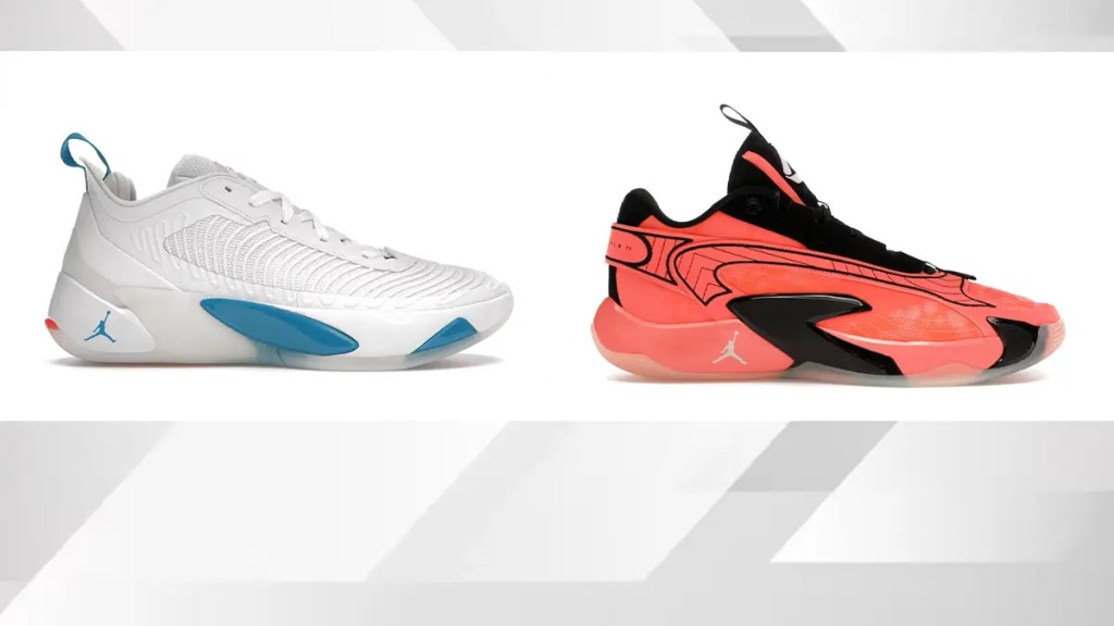 Side by side comparison of the Jordan Luka 1 and 2