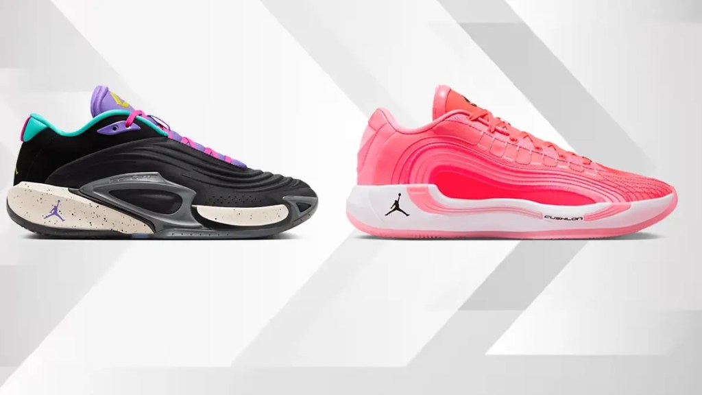 Side by side comparison of the Jordan Luka 4 and 5