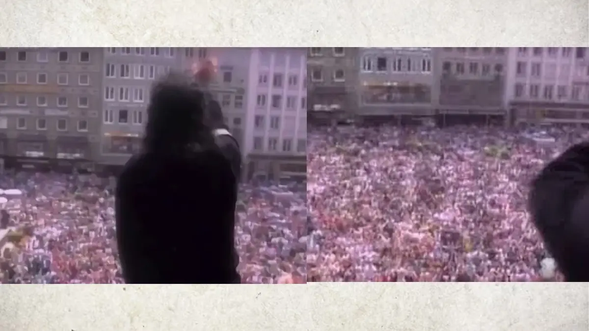 Michael Jackson hotel crowd documenting Michael Jackson's fame and media narrative — Forensic MJ Archive.