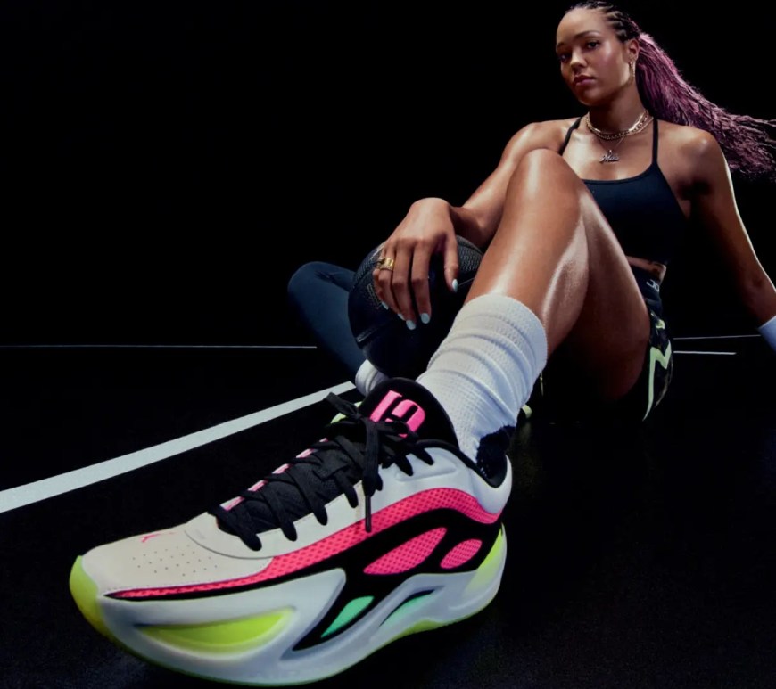 WNBA star Napheesa Collier wearing the Jordan Heir Series 2 in the Generational Greatness campaign.