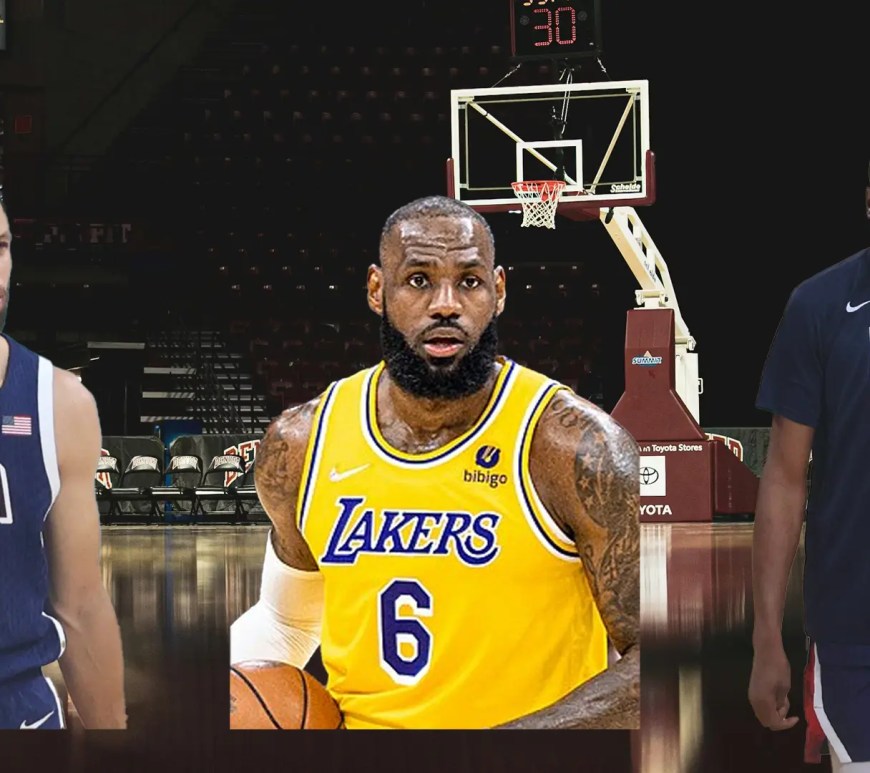 A custom collage of LeBron James (SpringHill), Stephen Curry (Unanimous Media), and Kevin Durant (Boardroom) highlighting the biggest names in athlete-owned production companies for 2026.