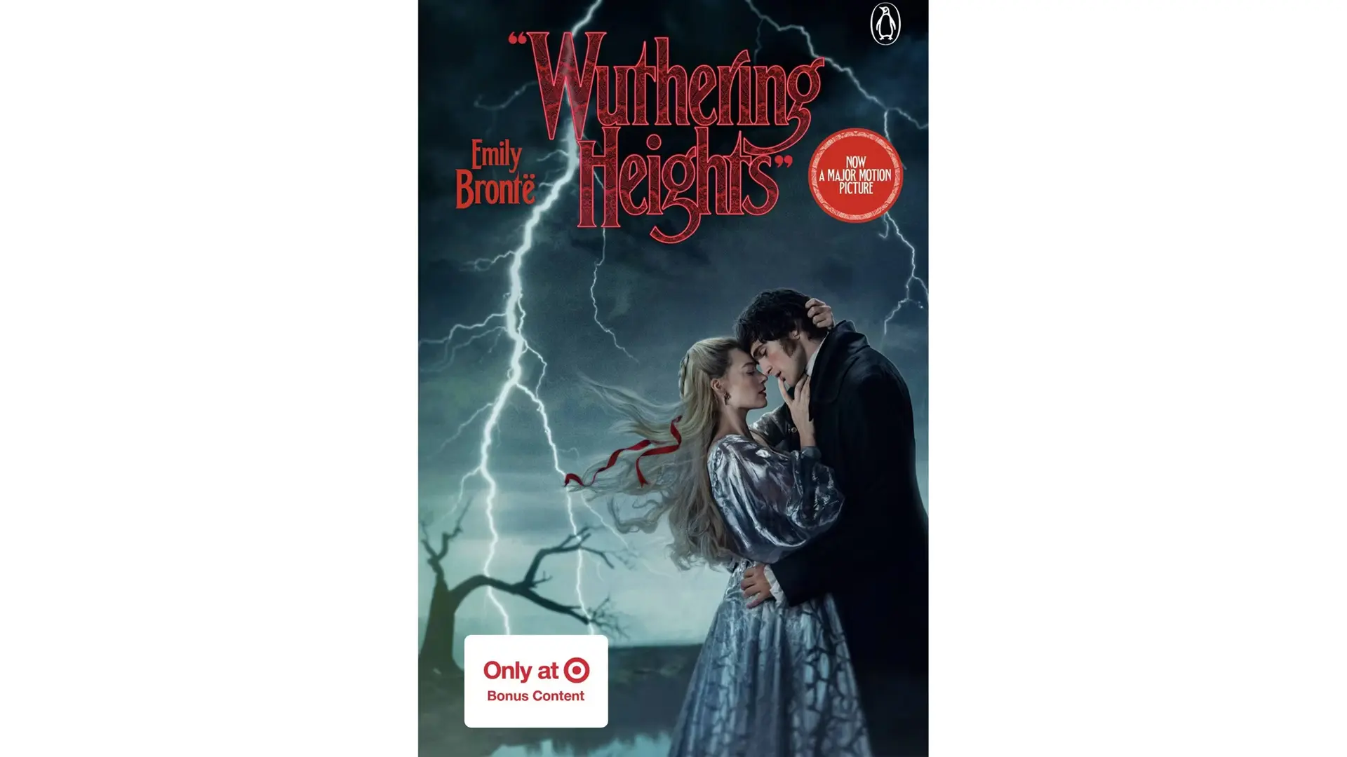 The Emerald Fennell Presents Wuthering Heights movie tie-in book by Simon & Schuster, a key element of the Wuthering Heights movie delulu marketing campaign.