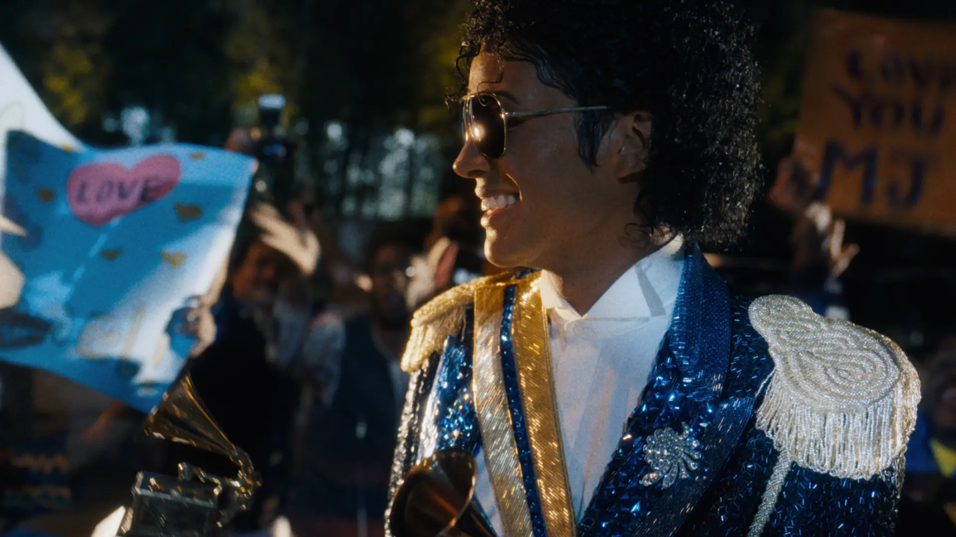 Jaafar Jackson portraying Michael Jackson in the first theatrical trailer for the Michael Jackson biopic.