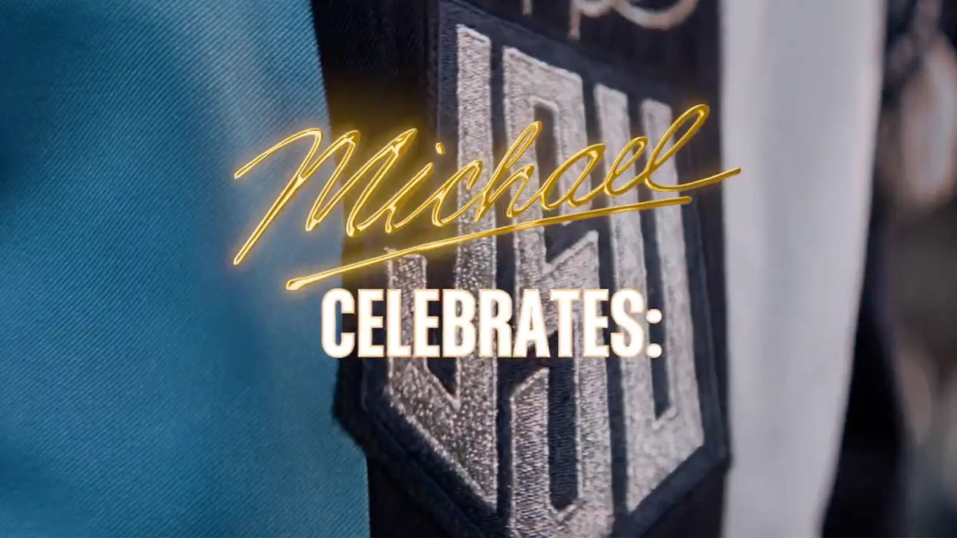 Jackson State University's Sonic Boom of the South marching band performing a high-energy Michael Jackson tribute for the 2026 biopic campaign.