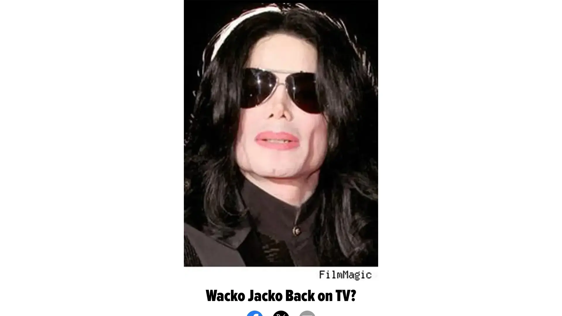 Collection of newspaper headlines using the nickname “Wacko Jacko” in reporting on Michael Jackson.