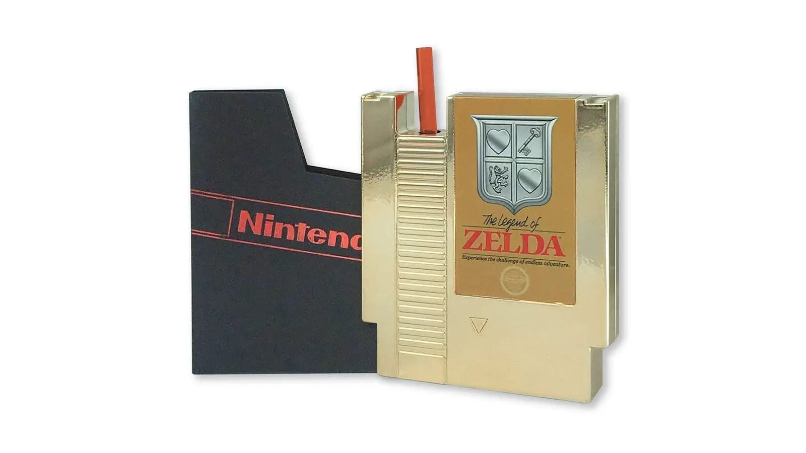 Internal view of a 1986 Legend of Zelda NES gold cartridge circuit board featuring the MMC1 mapper chip, an 8KB SRAM chip for game saves, and the CR2032 lithium battery.