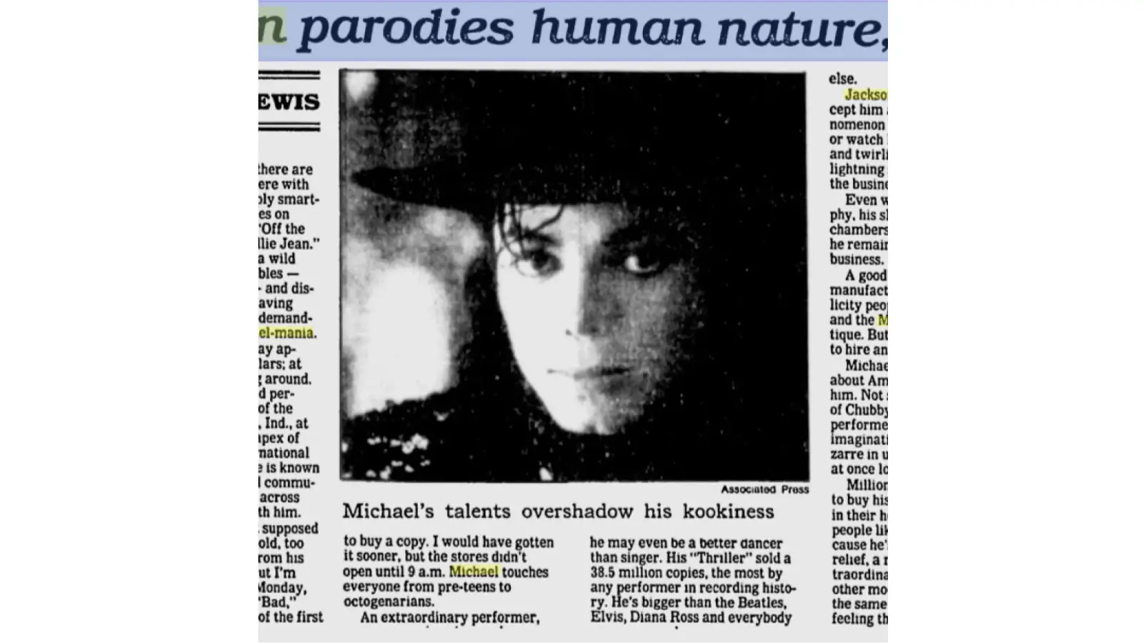 A collection of 1990s tabloid newspaper clippings featuring sensationalized headlines about Michael Jackson's appearance and lifestyle prior to 1993.