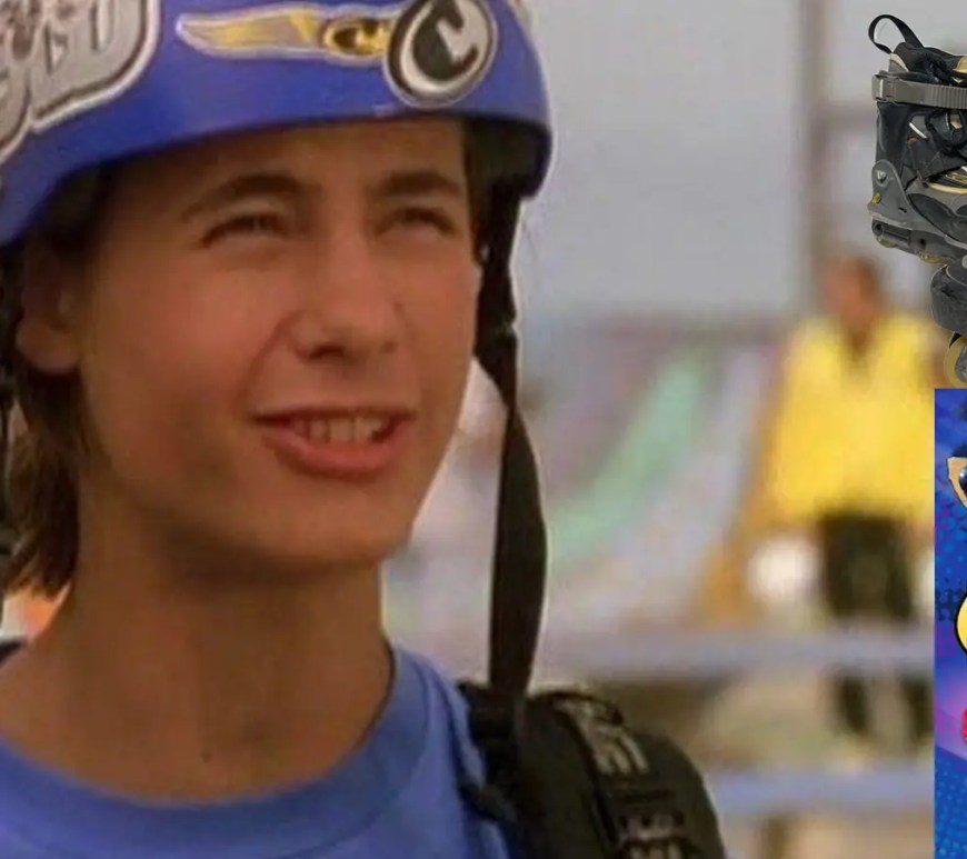 The official DVD cover of the 1998 Disney Channel Original Movie Brink!, featuring Erik von Detten as Andy "Brink" Brinker in his Team Puppy "Soul Skater" gear.