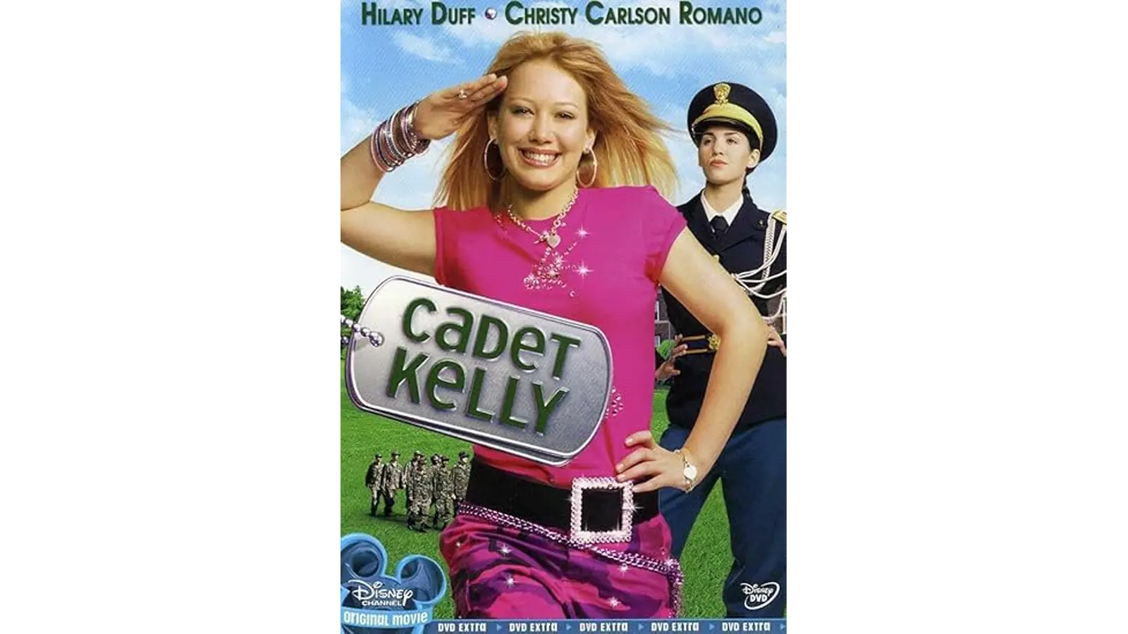 Hilary Duff and Christy Carlson Romano performing a on the cover of Cadet Kelly