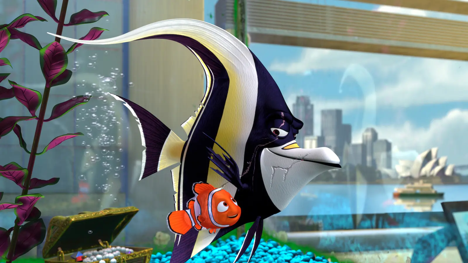 A screenshot of Nemo in Finding Nemo (2003).