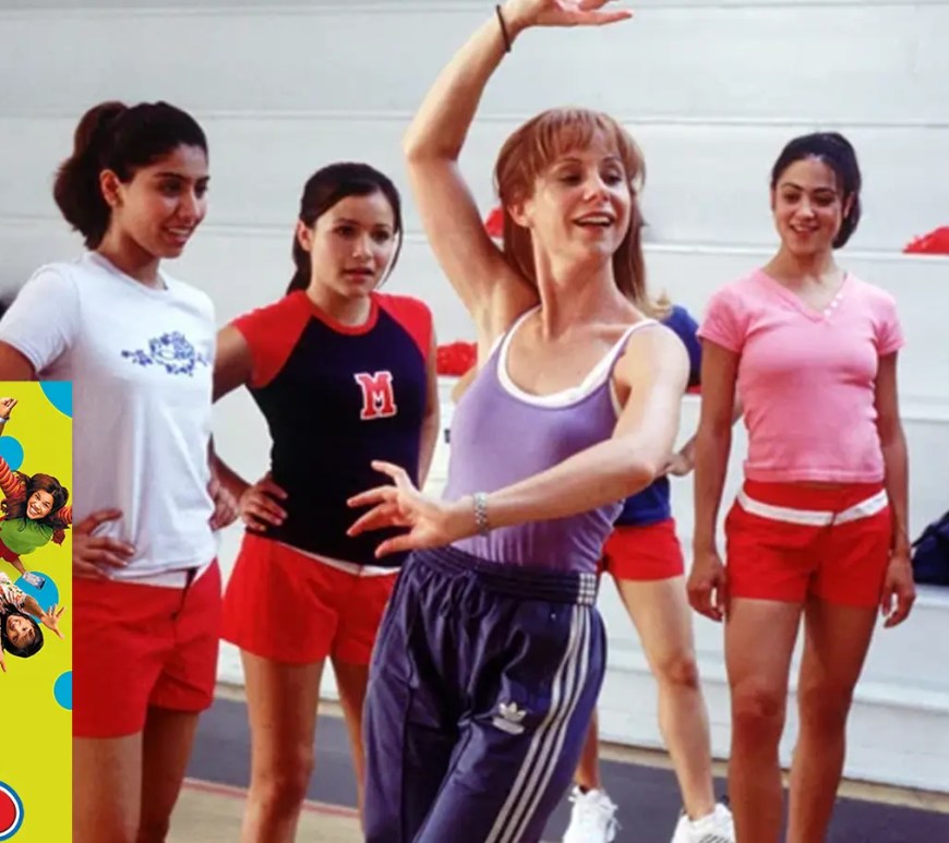 The Marshall Middle School dance team performing their synchronized 'Si Se Puede' routine.