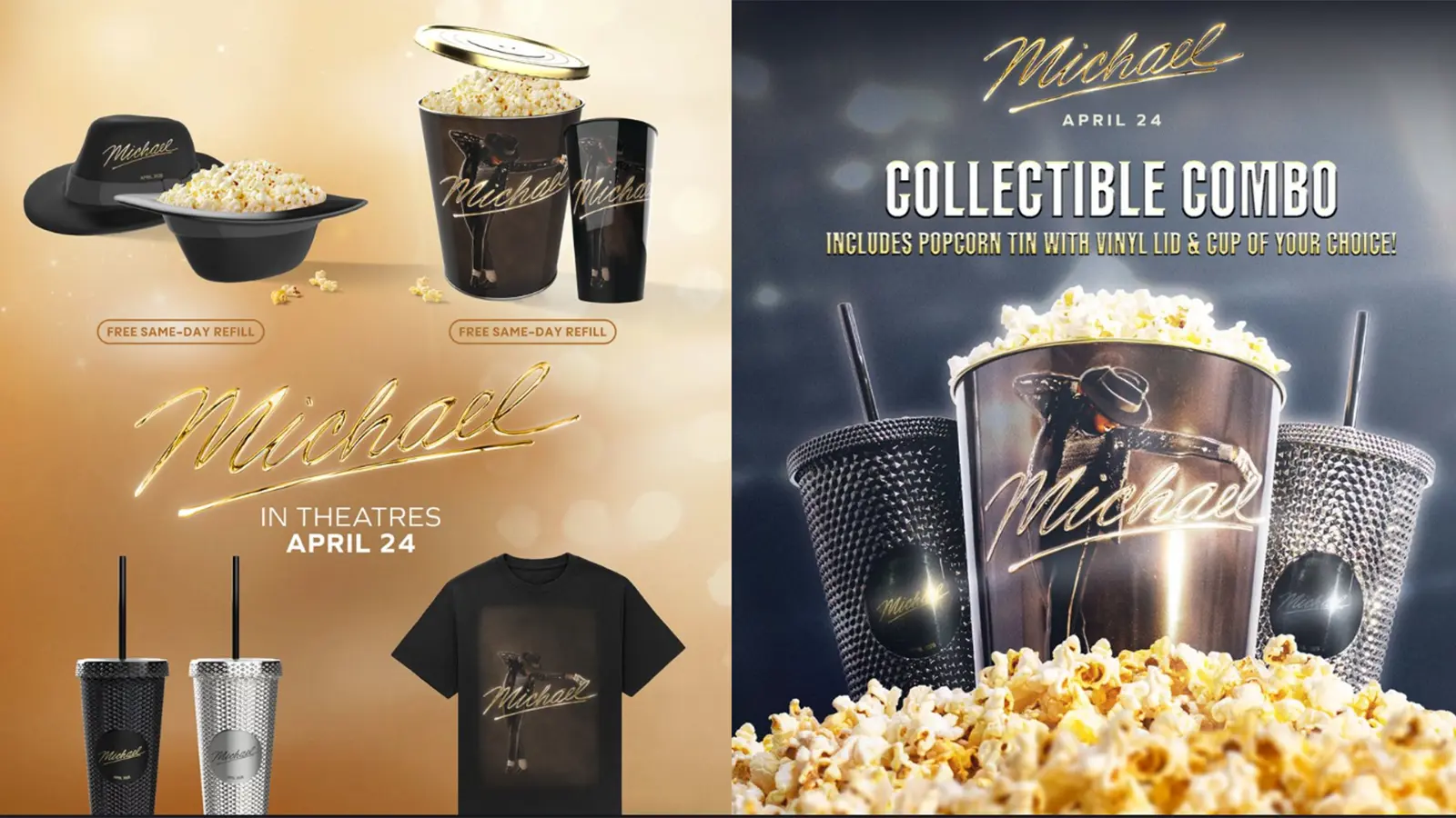 The King of Popcorn: Regal and Cinemark Unveil ‘Michael’ Biopic Collectibles