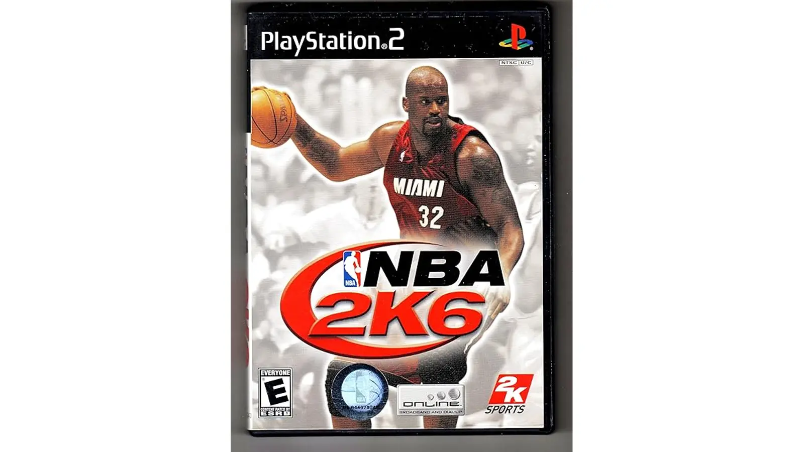 "The cover art of NBA 2K6 featuring Shaquille O'Neal in a Miami Heat jersey, alongside a screenshot of the in-game 'The Crib' and a player using the new Shot Stick mechanic."