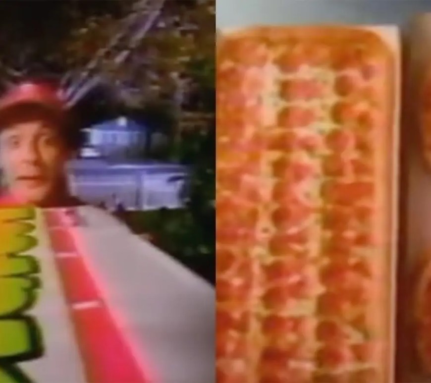 Early 1990s commercial shot of the Pizza Hut Big Foot From 1993.