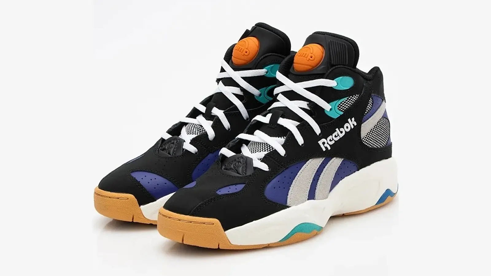 Reebok Pump Vertical (1993) technical specs featuring the Above The Rim lateral pump and Graphlite shank.