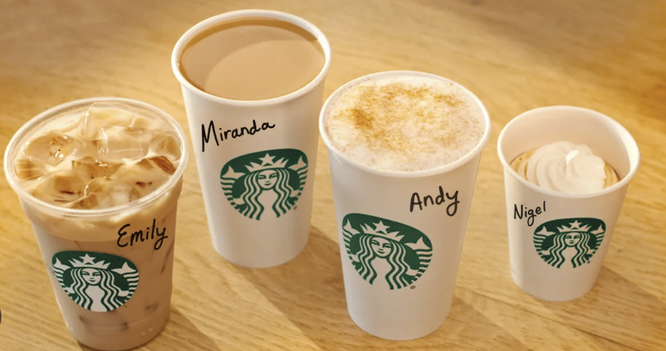 The Starbucks x Devil Wears Prada Menu