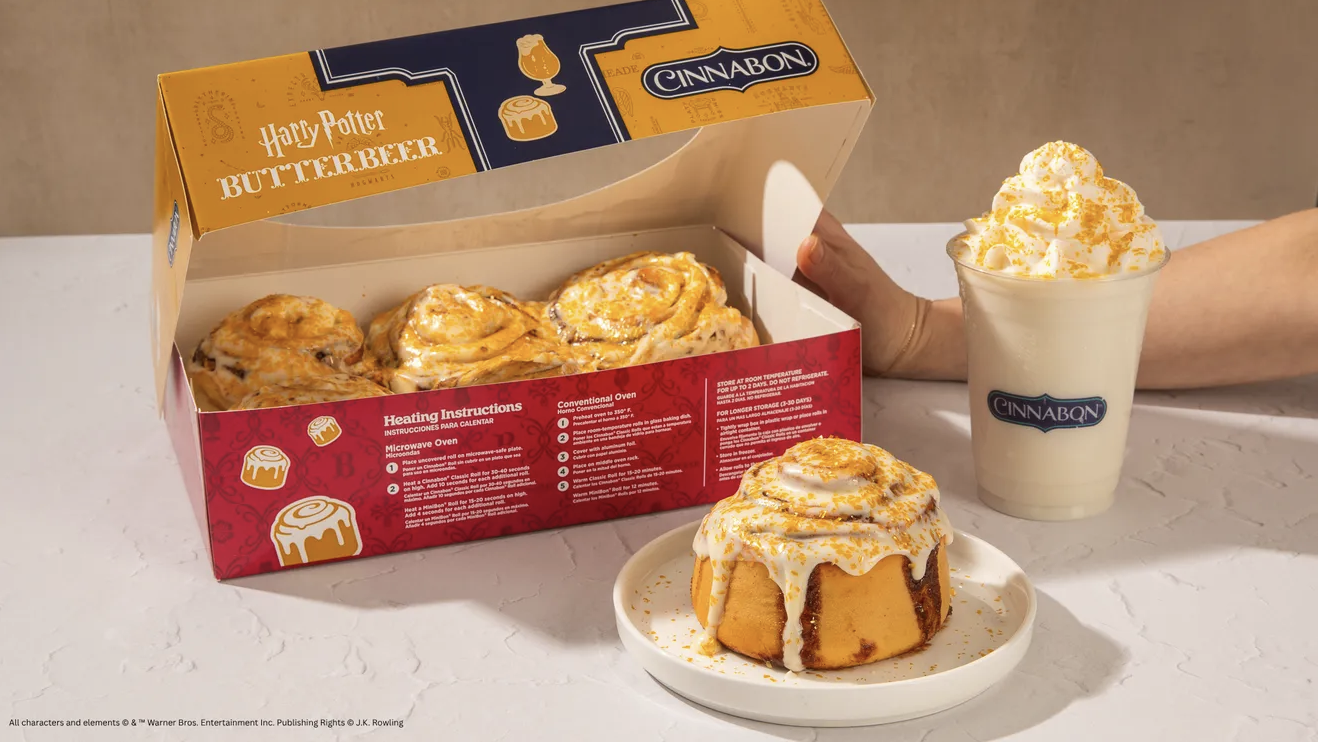 Cinnabon To Release Butterbeer Menu for ‘Harry Potter’s’ Anniversary