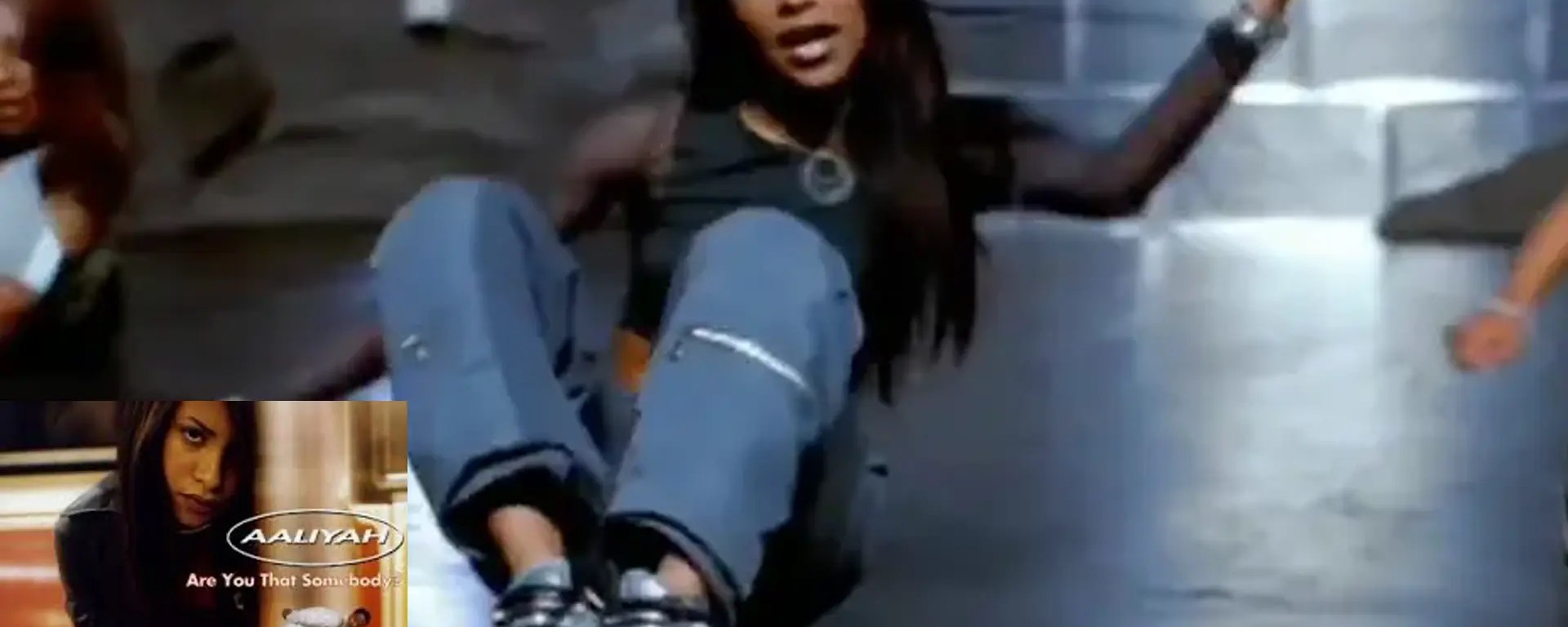 A still of Aaliyah from her 1998 single "Are You That Somebody."