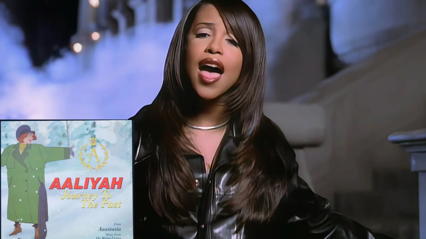Aaliyah in the 'Journey to the Past' music video.