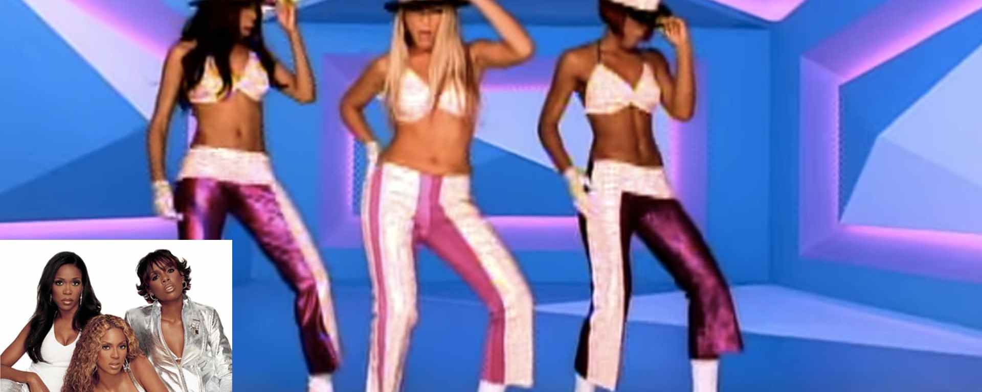 A still of Destiny's Child from their 2001 music video "Bootylicious."