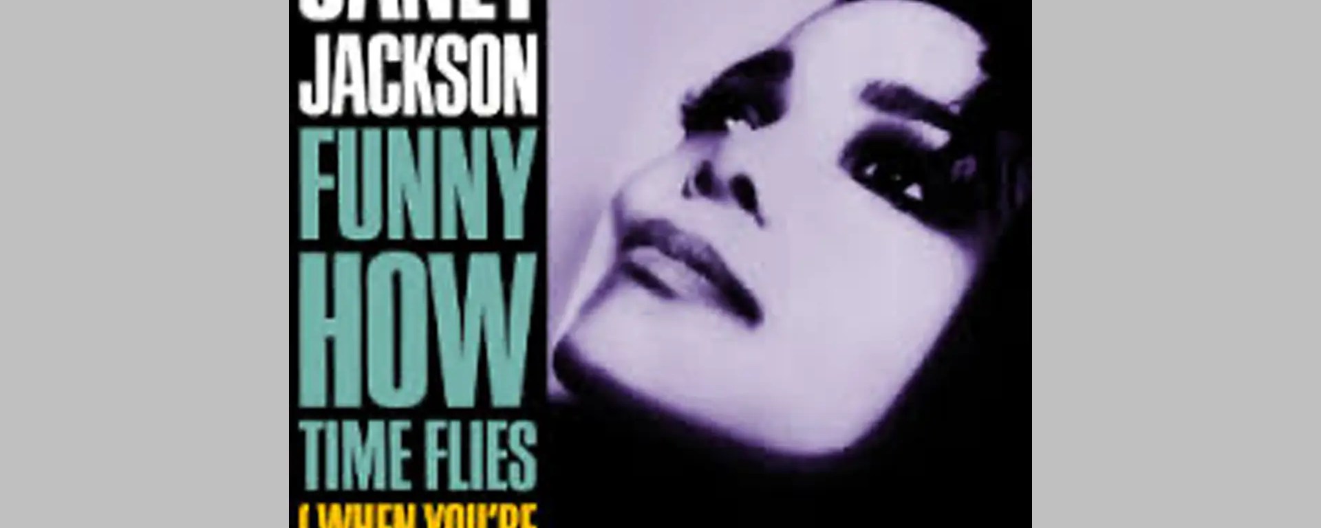 A photo of the album artwork for Janet Jackson's 'Funny How Time Flies.'