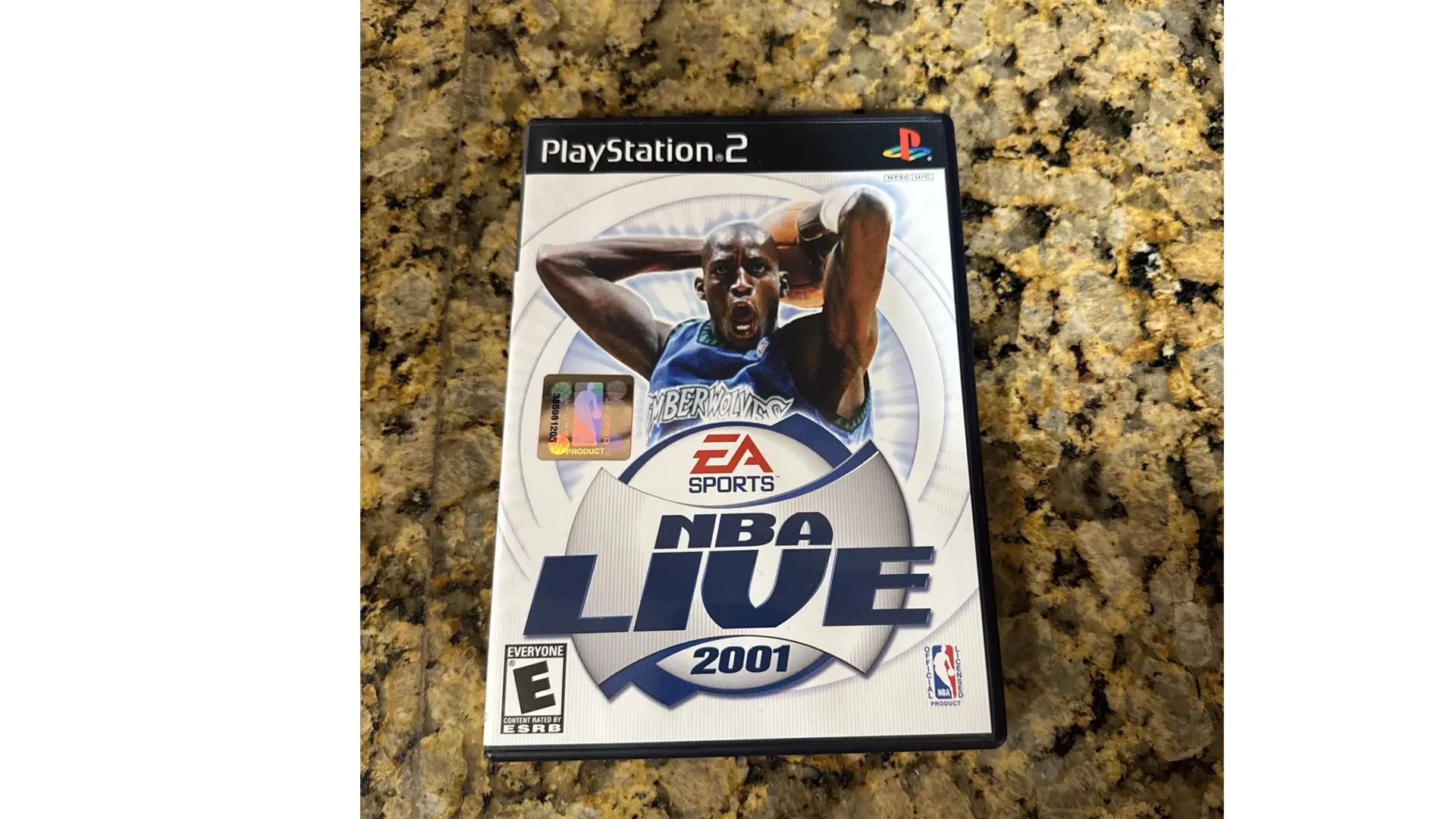 A look at the NBA Live 01 cover with Kevin Garnett