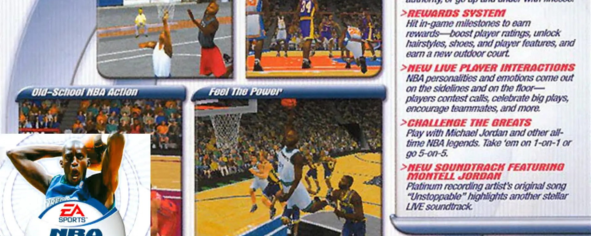 A look at the cover of NBA Live 01 with Kevin Garnett.