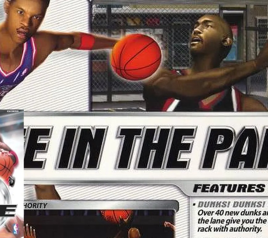 A look at the cover of NBA Live 2002 with Steve Francis.