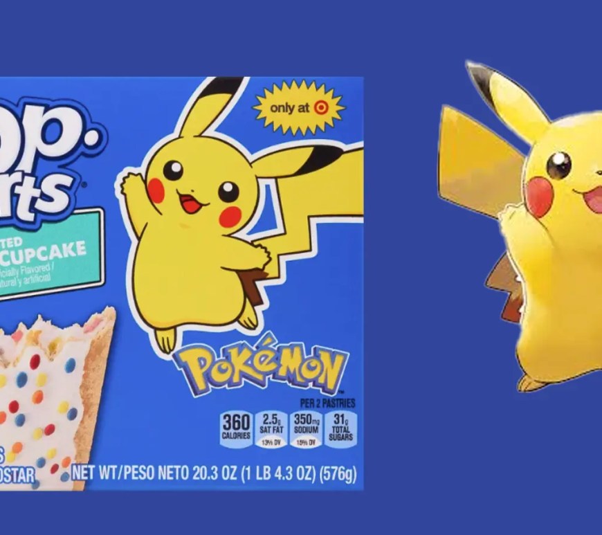 A box of limited-edition Pokémon Pop-Tarts in Frosted Vanilla Cupcake flavor.