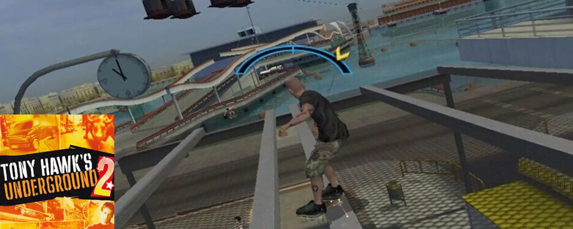 A still of a skater from Tony Hawk Underground (2004)