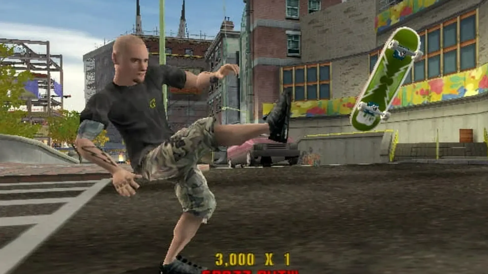 A still of a skater from Tony Hawk Underground (2004)