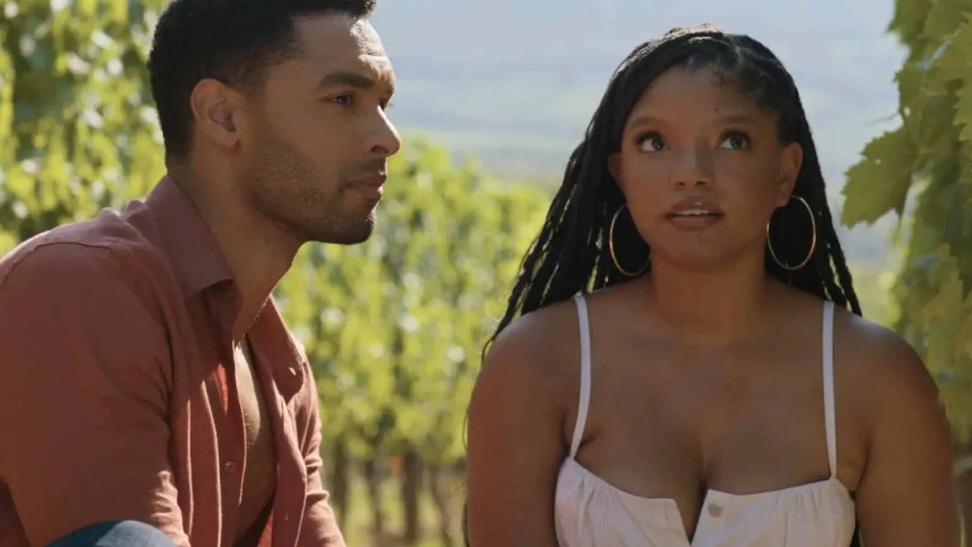 Halle Bailey and Regé-Jean Page in a Tuscan vineyard in 'You, Me & Tuscany'