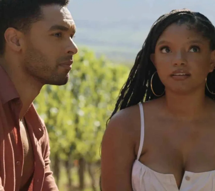 Halle Bailey and Regé-Jean Page in a Tuscan vineyard in 'You, Me & Tuscany'