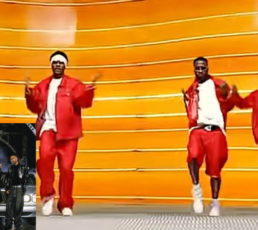 A still from 112's Peaches & Cream music video circa 2001