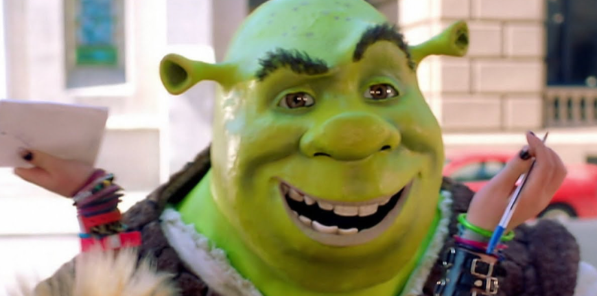 A still from Smash Mouth's "I'm a Believer" music video.