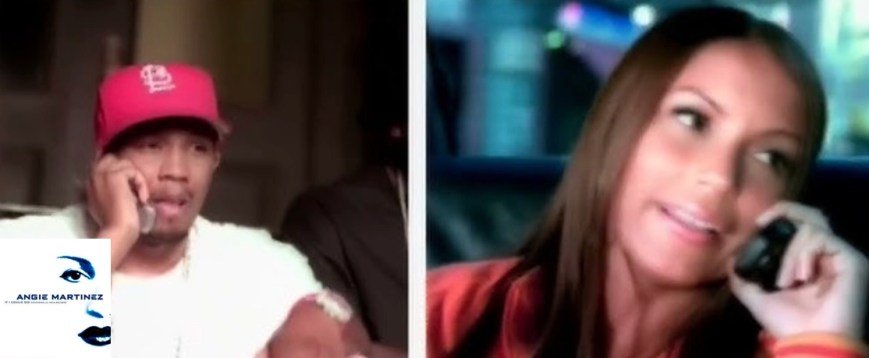 A still of Angie Martinez and Sicarro from the "If I Could Go" music video