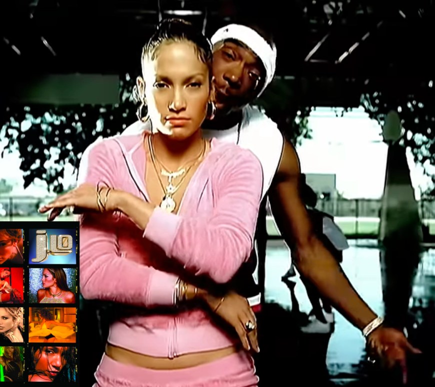 A still of Ja Rule and Jennifer Lopez from her 2001 music video "I'm Real"