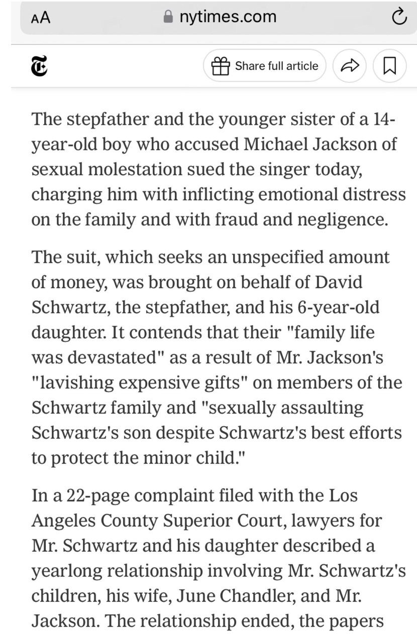 A still from the New York Times Showing Dave Schwartz's lawsuit