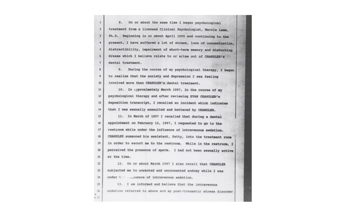 A still showcasing a documented incident from Turning the Tables on the Chandlers