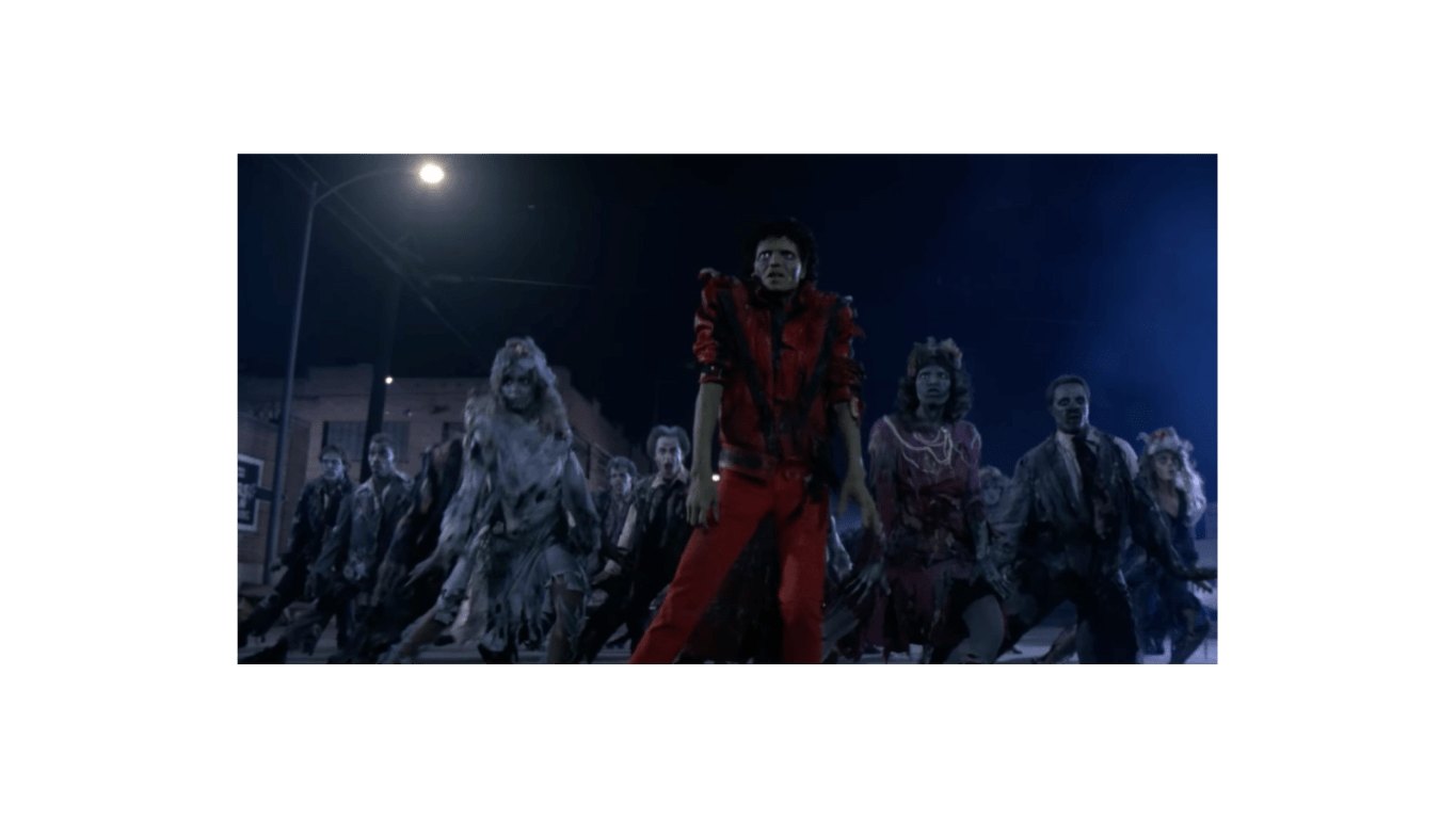 A still from Michael Jackson's "Thriller" (1982)