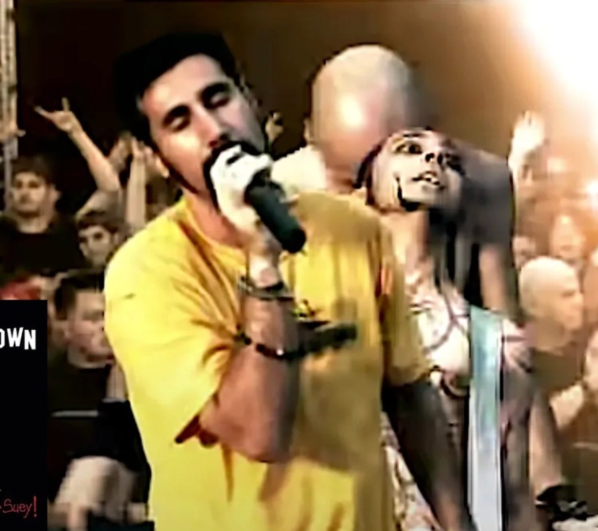 A still from Chop Suey's "System of a Down" music video (2001)