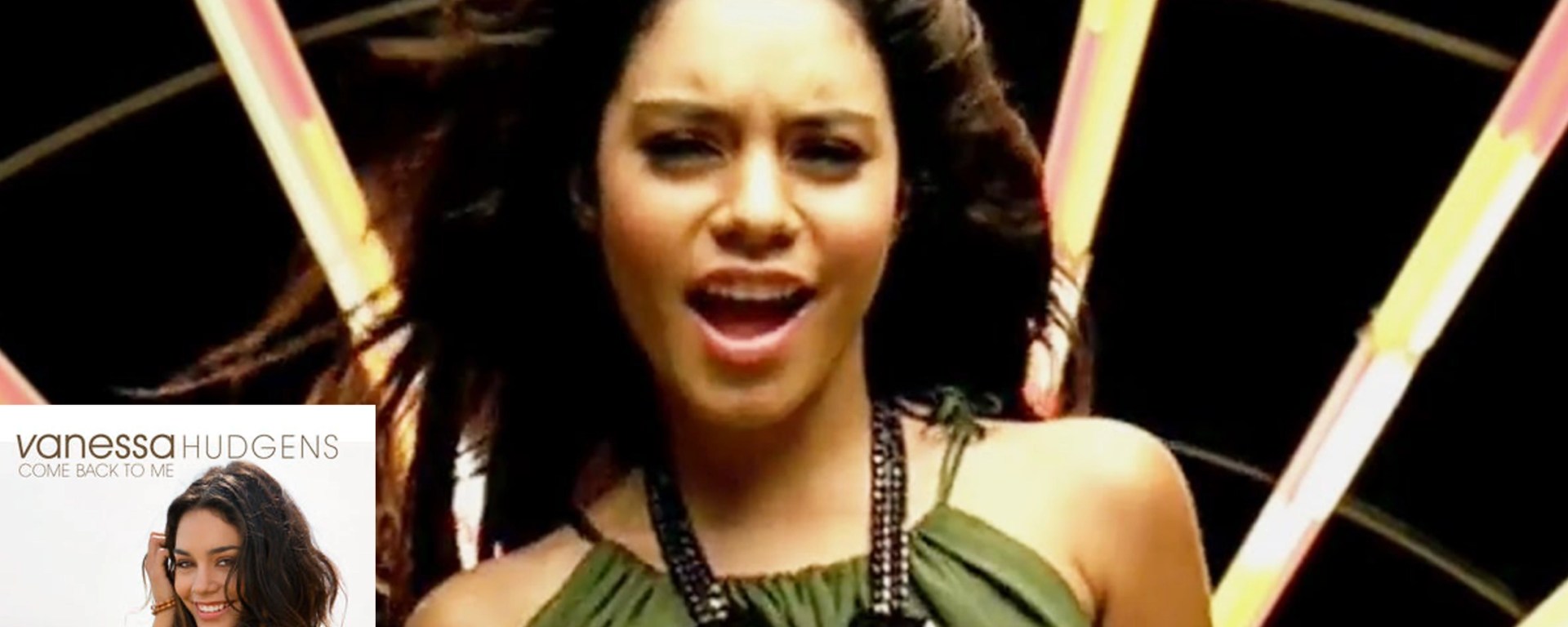 A still of Vanessa Hudgens from her 2006 music video "Come Back to Me"