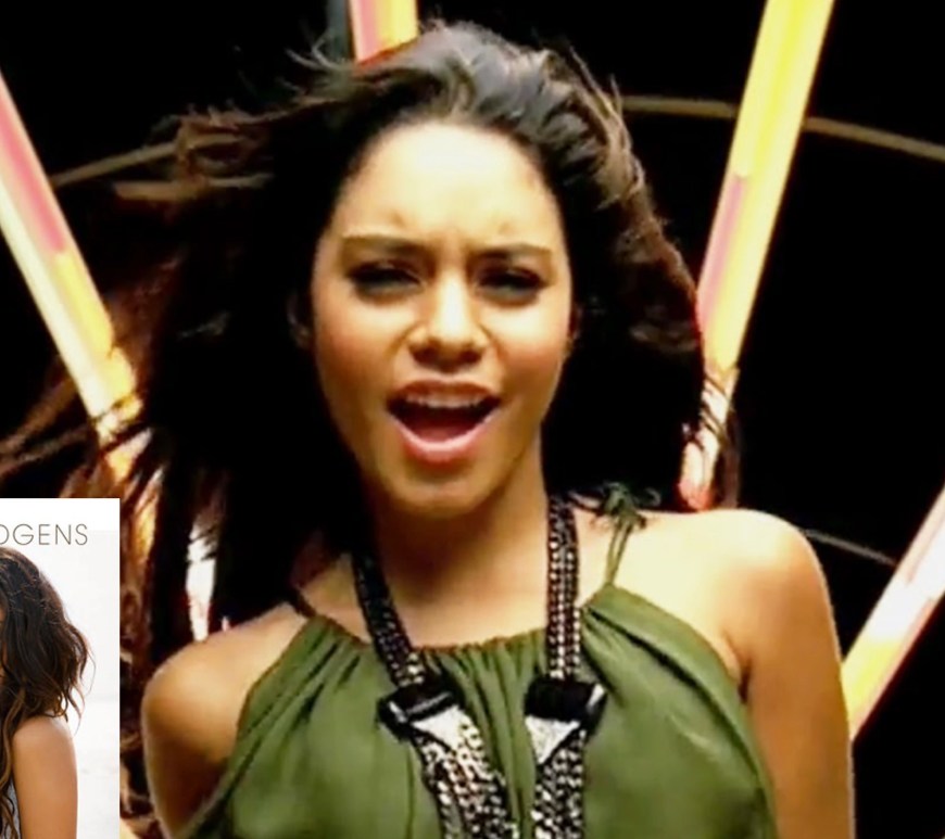 A still of Vanessa Hudgens from her 2006 music video "Come Back to Me"
