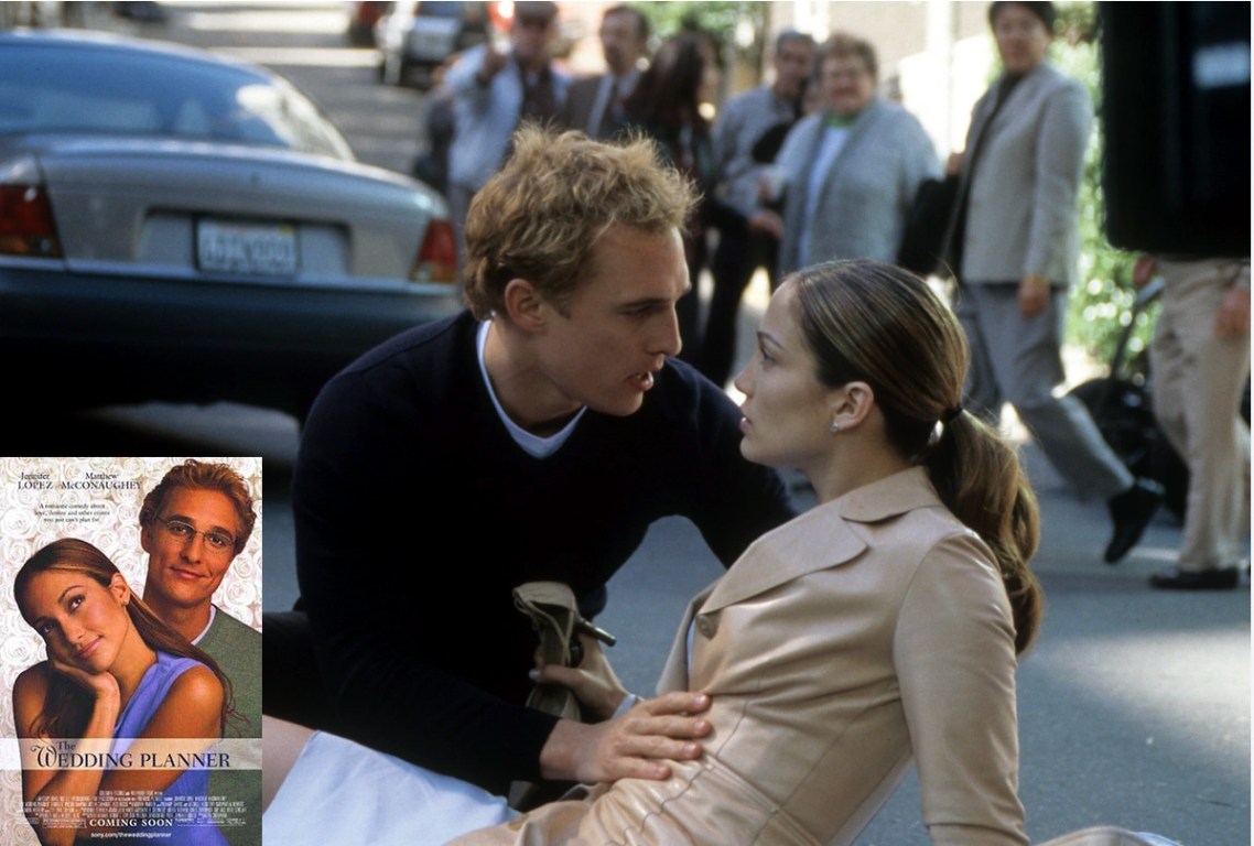 A still from Jennifer Lopez's 2001 movie "The Wedding Planner"