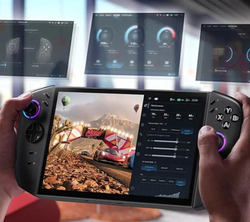 An in-depth look at the Lenovo Go 2 during gameplay.